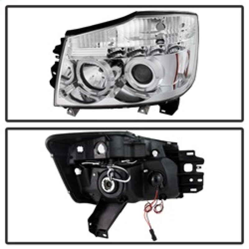 Spyder 5011589 fits Nissan 04-14 Titan /Armada 04-07 Projector Headlights LED H