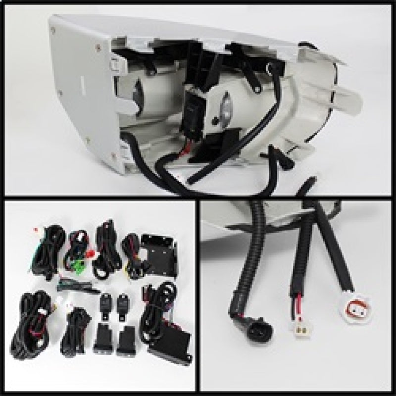 Spyder 5070555 fits Toyota 07-14 FJ Cruiser Fog Lights W LED Daytime Running Li