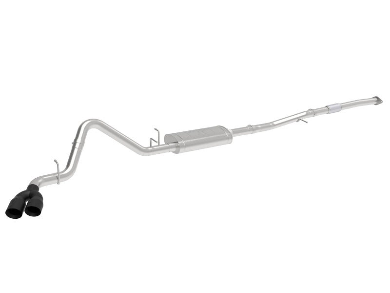 AFE 49-34109-B Series 3in 304SS Exhaust Cat-Back w/Blk Tip 2019 fits GM Silver