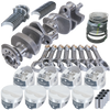 Eagle 13302C000 fits Chevy 350 IMCA 3.480in Crank 5.700in I-Beam Rods -3.7cc 4.000in Pistons Rotating Assembly