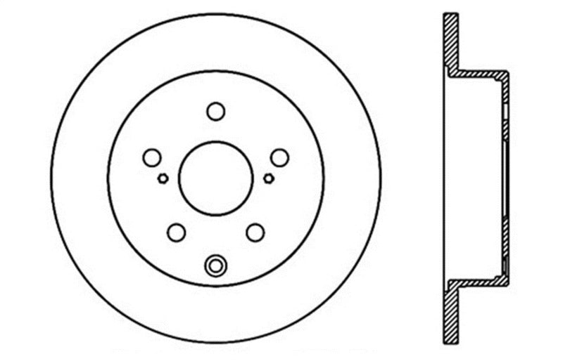 Stoptech 128.44145L Drilled Sport Brake Rotor