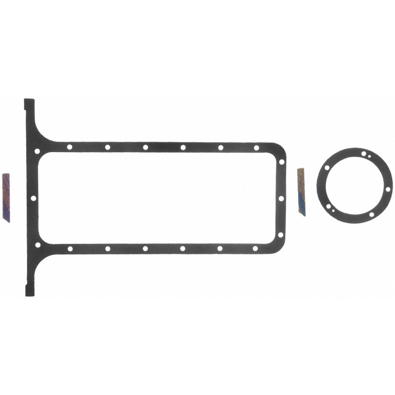 Fel-Pro OS34004 OS 34004 Engine Oil Pan Gasket Set 18 Bolt Hole Two Piece Gasket