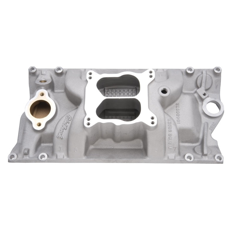 Edelbrock 2516 Manifold fits SBC Performer RPM Vortec Marine As-Cast