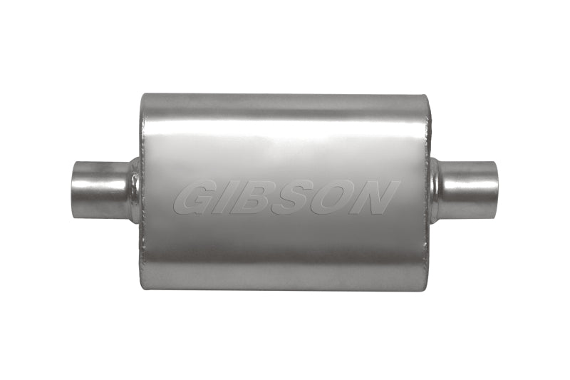 Gibson 55112S CFT Superflow Center/Center Oval Muffler - 4x9x13in/2.5in Inlet/2