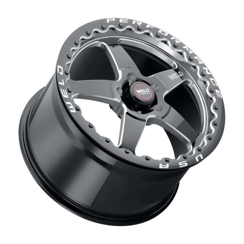 Weld S90470067P00 S904 17x10 Ventura Beadlock 5x114.3 ET00 BS5.50 Gloss BLK MIL