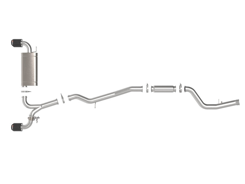 AFE 49-36050-C Takeda 2021 fits Toyota Supra 2.0L (t) 2.5in-3in 304 SS CB Exhau