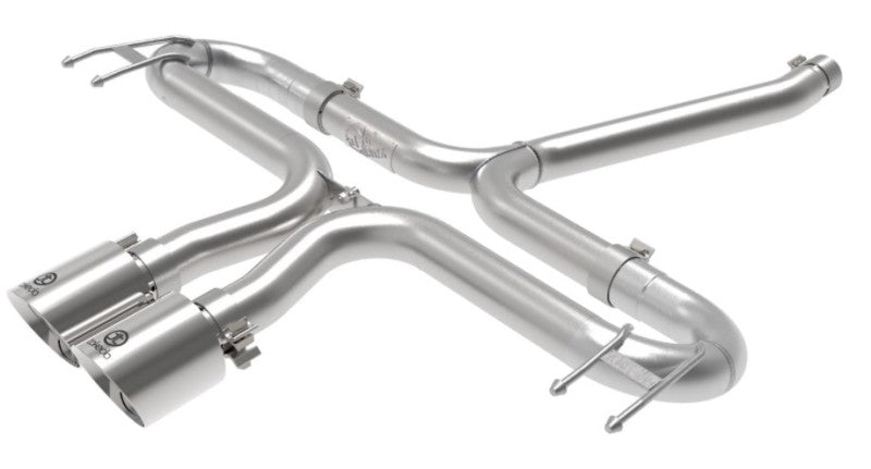 AFE 49-36625-P 2-1/2in 304 SS Axle-Back Exhaust w/Polished Tips 17-20 fits Hon