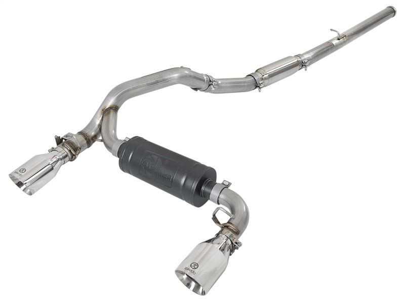 AFE 49-33103-P 3in 304 SS Cat-Back Exhaust w/ Polished Tip 16-18 fits Ford Foc