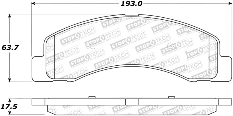 Stoptech 305.0756 Street Select Brake Pads