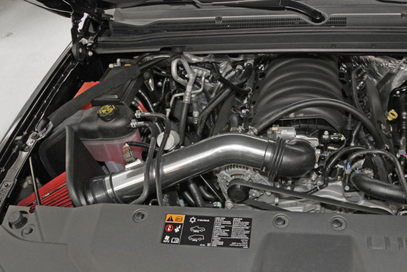 Spectre 9006 14-15 fits GM Silverado/fits Sierra V8-5.3L F/I Air Intake Kit - Polished w/Red Filter