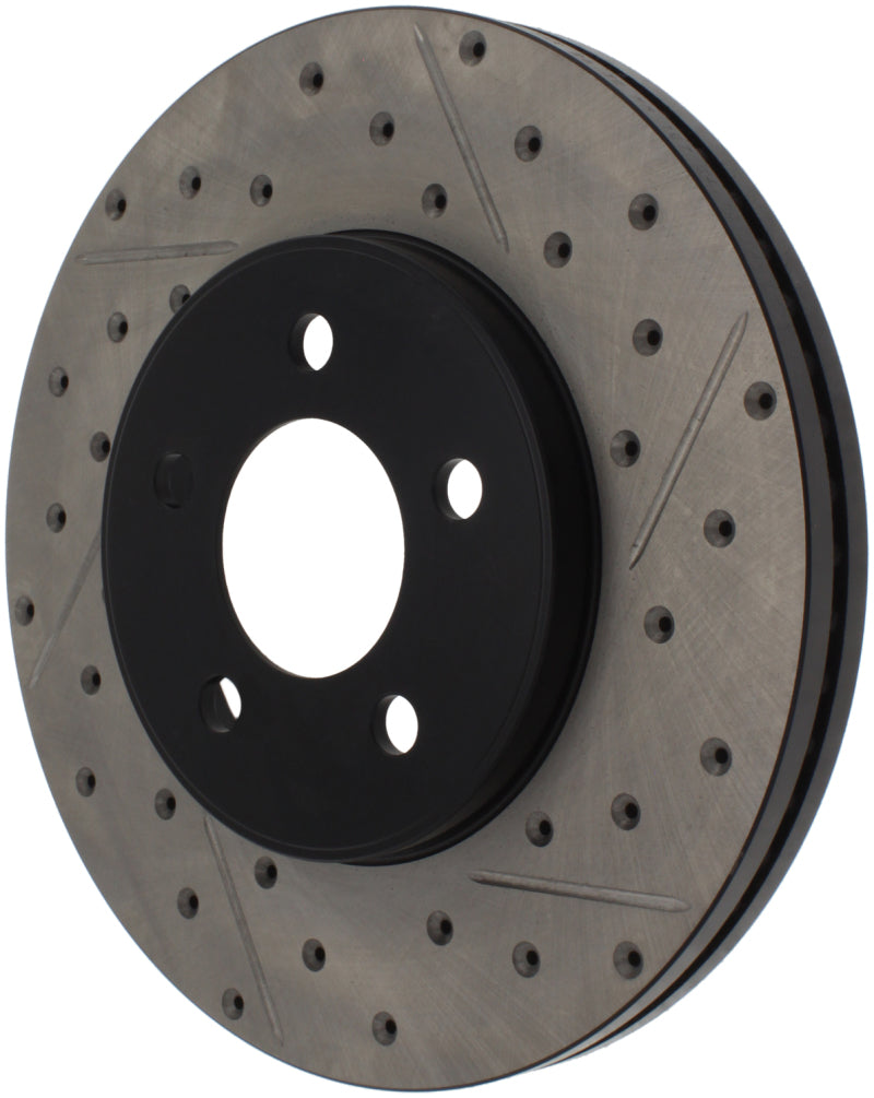 Stoptech 127.61072L 03-09 Lincoln Town Car / 03-09 Mercury Grand Marquis Front Left Slotted & Drilled Rotor
