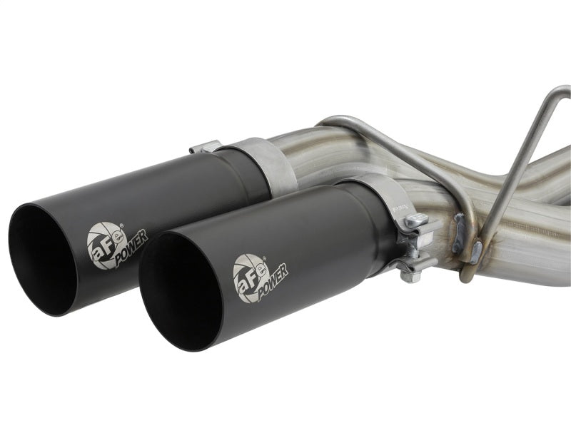 AFE 49-43091-B Rebel Series 3in 409 SS Cat Back Exhaust w/ Black Tips 17 fits F