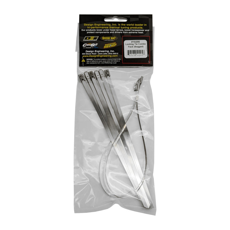 DEI 10205 Stainless Steel Locking Tie Eight 8in and Four 14in per pack