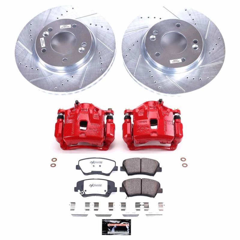 PowerStop fits Hyundai Elantra Front Z26 Street Warrior Brake Kit w/Calipers