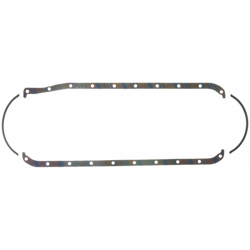 Fel-Pro OS13190C OS 13190 C Engine Oil Pan Gasket Set Blue Stripe cork-rubber