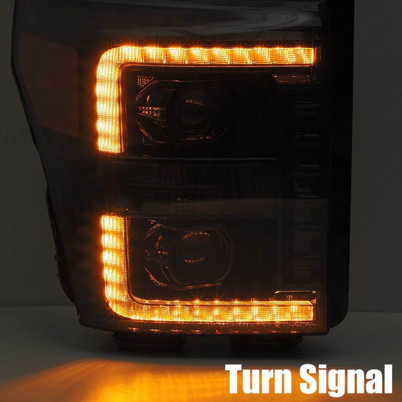 AlphaRex 880142 fits Ford 11-16 F-250 SD PRO-Series Projector Headlights Plank