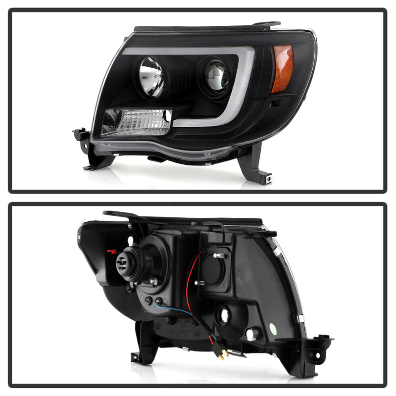 Spyder 5088185 fits Toyota 05-11 Tacoma V2 High-Power LED Headlights - Black PR