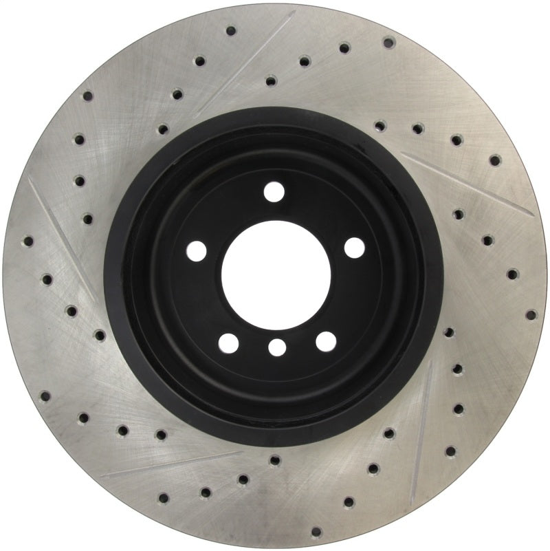 Stoptech 127.34071L 08-09 BMW 535 Series / 04-09 545i/550i/645Ci/650i Slotted & Drilled Left Front Rotor