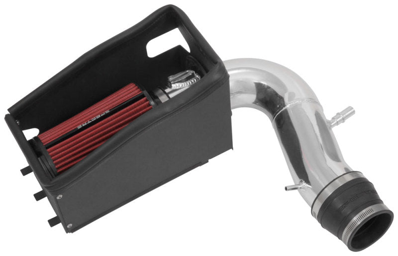 Spectre 9038 11-19 fits Ford Explorer V6-3.5L F/I Air Intake Kit - Polished Aluminum w/Red Filter