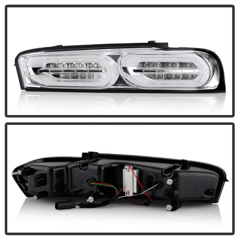 Spyder 5087225 fits Chevy 16-18 Camaro Halogen LED Tail Lights Chrome ALT-YD-CC