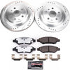 PowerStop K3072-26 08-14 fits Cadillac CTS Rear Z26 Street Warrior Brake Kit
