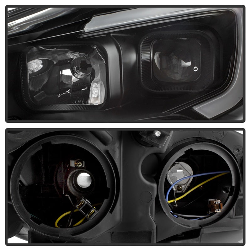 xTune 9042904 13-16 fits Ford Escape LED Light Bar Halogen Projector Headlights