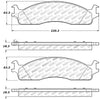 Stoptech 309.0965 Sport Brake Pads w/Shims and Hardware - Front