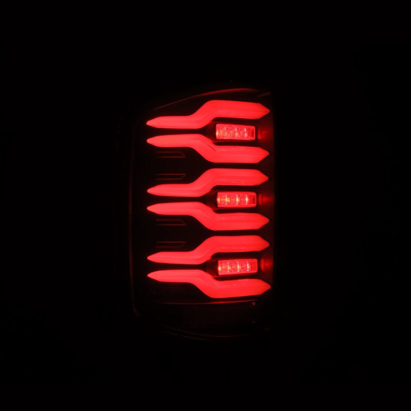 AlphaRex 620030 fits Chevrolet 14-18 Silverado Luxx-Series LED Tail Lights Blac