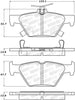 Stoptech 308.1808 16-21 WRX Street Brake Pads - Rear
