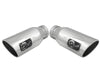 AFE 49T40606-P15 orce-XP 304 SS Single Wall Polished Exhaust Tip Pair 4in Inlet