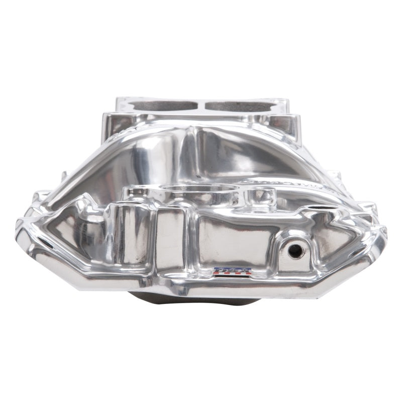 Edelbrock 26011 fits SBC Perf Air Gap Manifold Polished