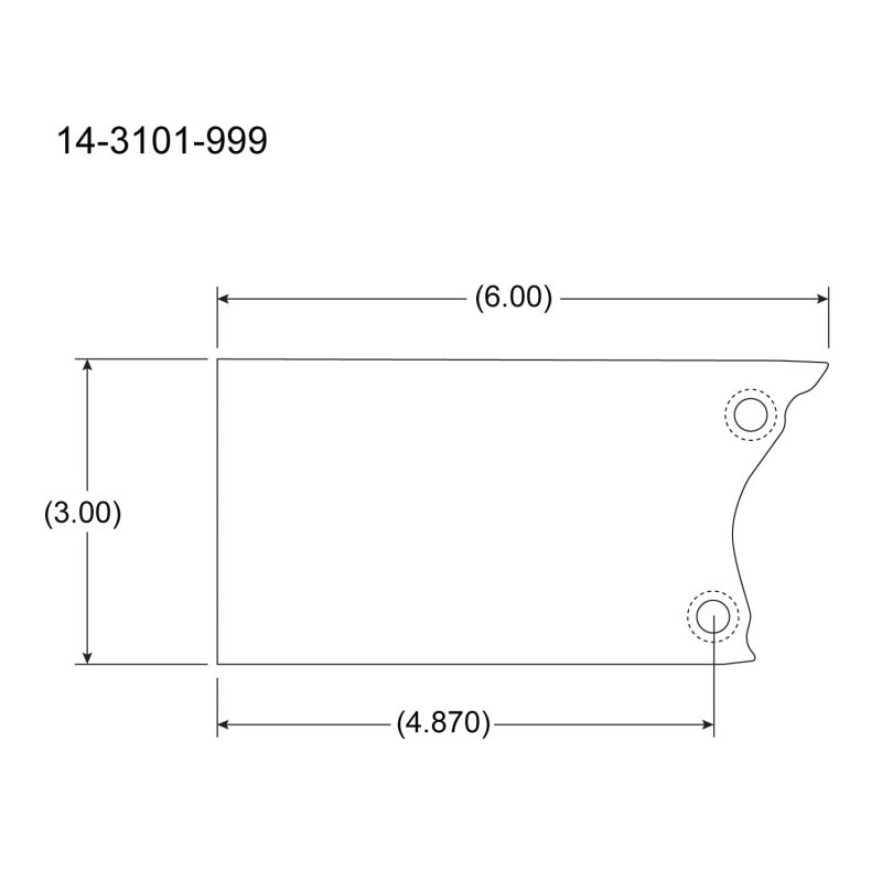 Peterson Fluid Systems 14-3101-999 Universal Mount Blade - Right Side