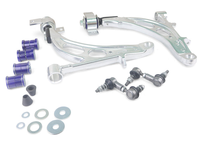 SuperPro ALOY0020K fits Subaru 02-05 Impreza WRX / 04-06 WRX STI Front Lower All