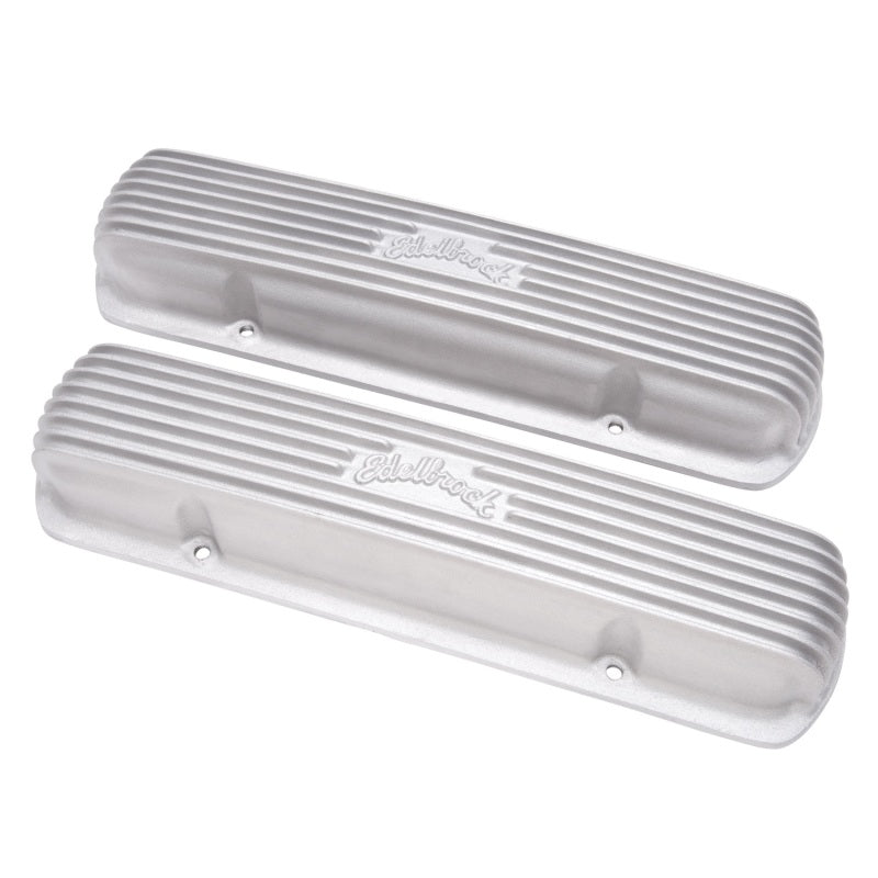 Edelbrock 41309 Valve Cover Classic Series fits Pontiac 1962-1979 301-455 CI V8 Satin