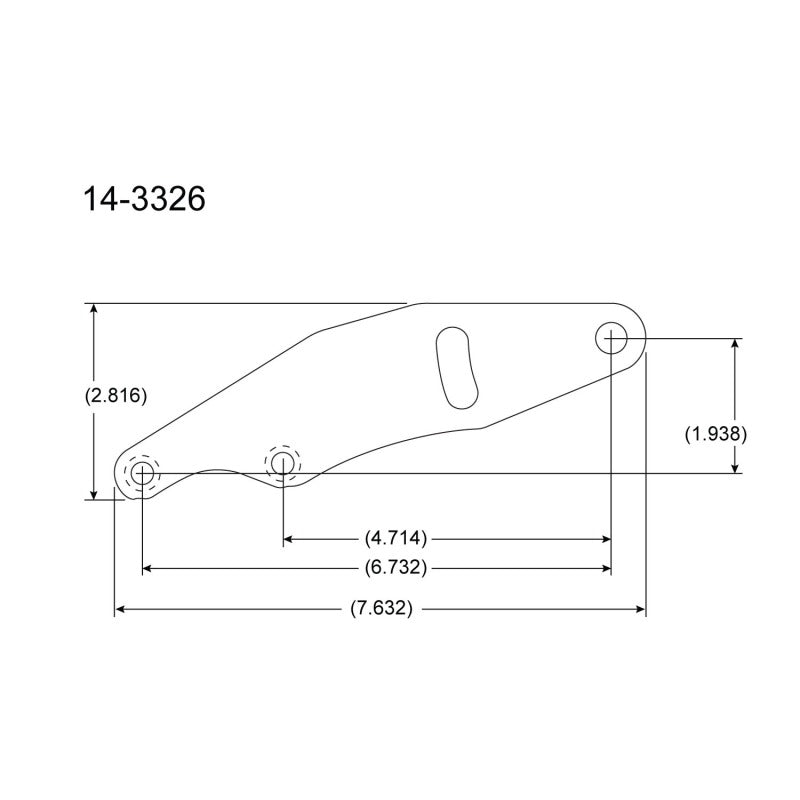 Peterson Fluid Systems 14-3326 fits Chevrolet Big Block Mount Blade - Left Side Mount Drag