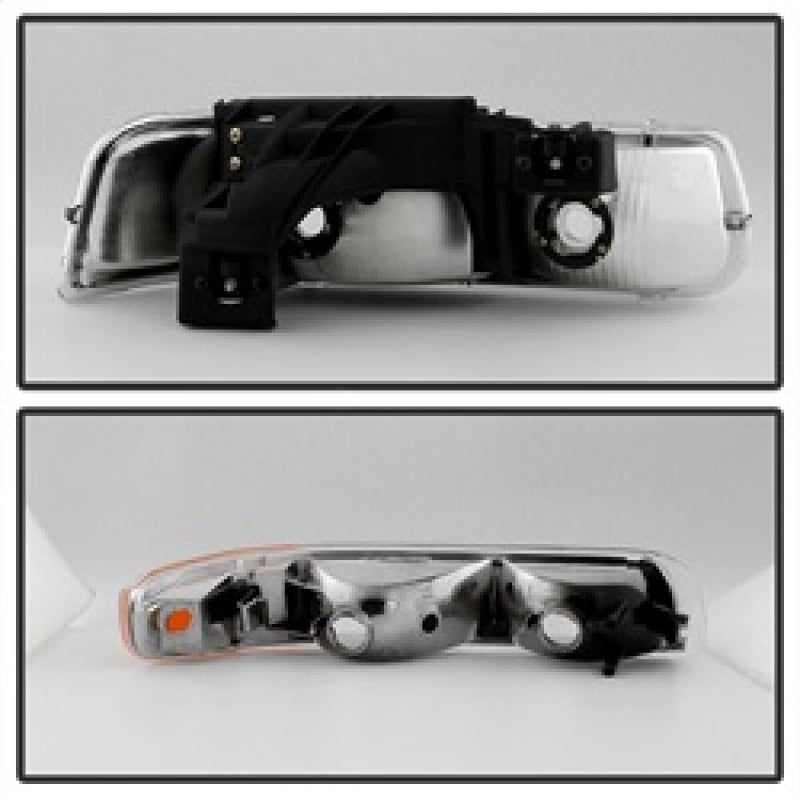 xTune 9035111 fits Chevy Silverado 1500 99-02 OEM Style Headlights w/ Bumper Li