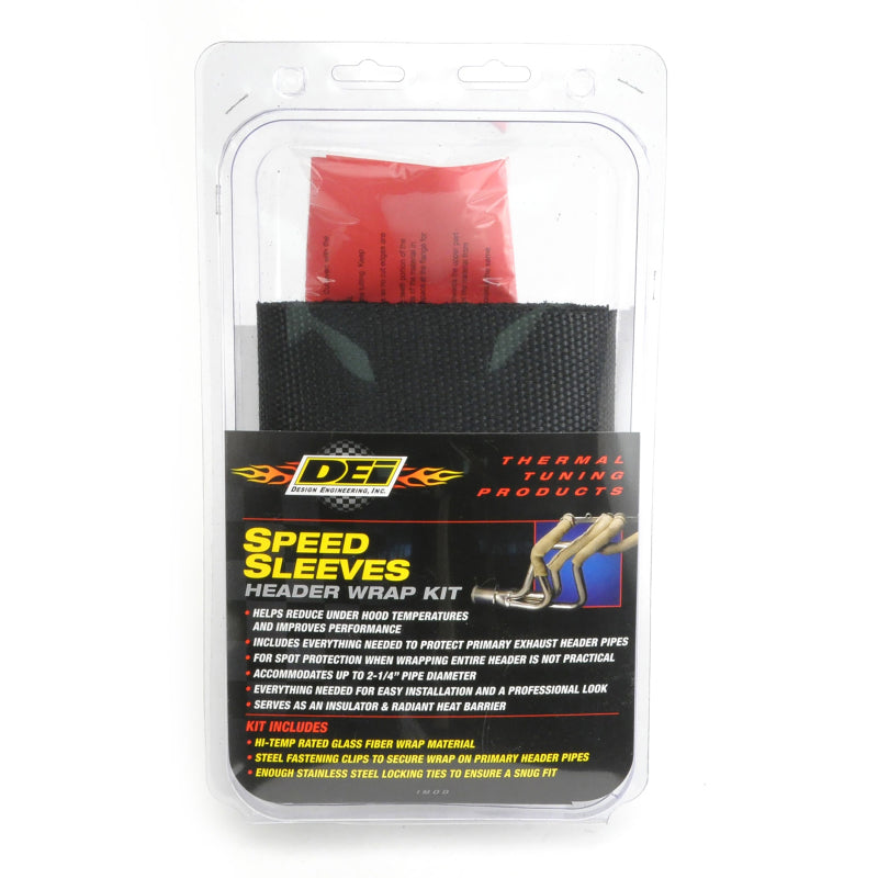 DEI 10084 Exhaust Wrap Kit - 4 and 6 Cylinder - Speed Sleeves - Black