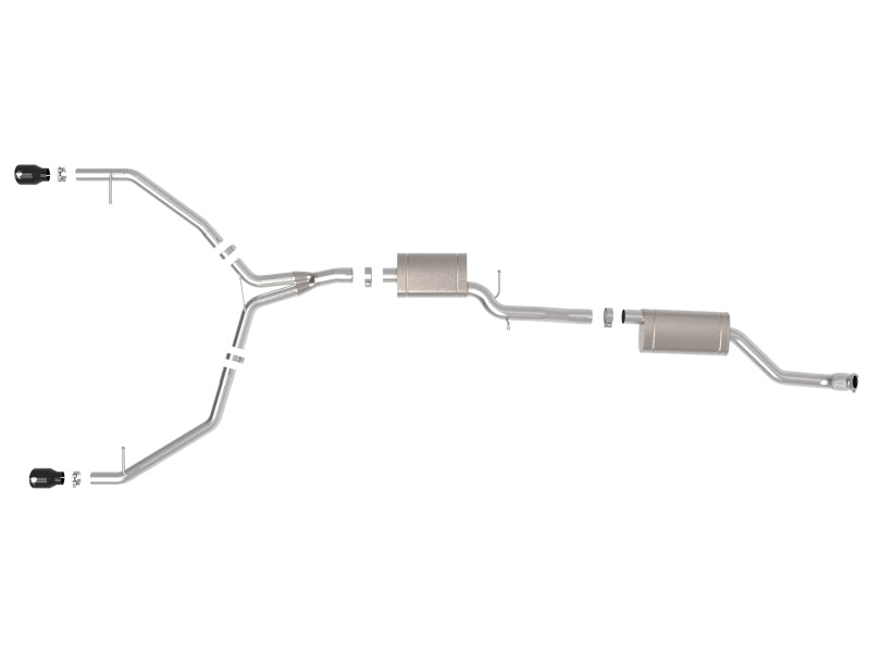 AFE 49-36438-B orce-Xp 13-16 fits Audi Allroad L4 SS Cat-Back Exhaust w/Black T
