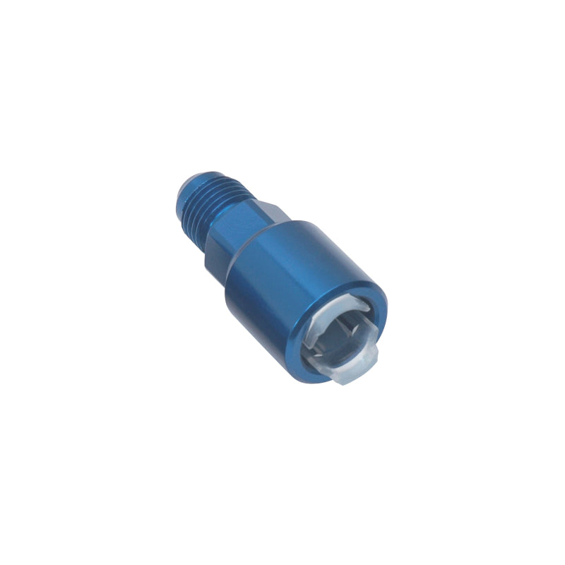 Russell 640850 Performance -6 AN male to 3/8in SAE quick-disconnect female (Blue Single)