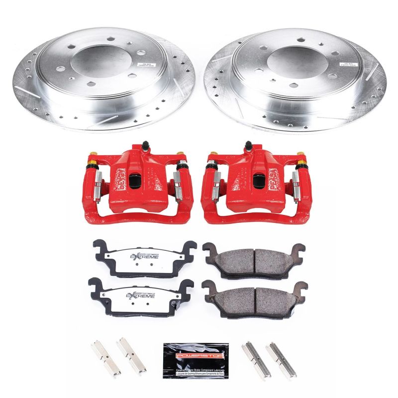 PowerStop KC3067 36 06 fits Hummer H3 Rear Z36 Truck & Tow Brake Kit w/Calipers