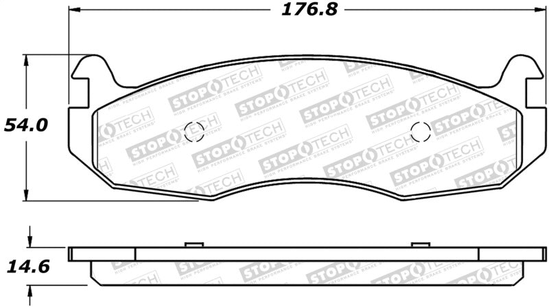 Stoptech 308.0788 Street Brake Pads