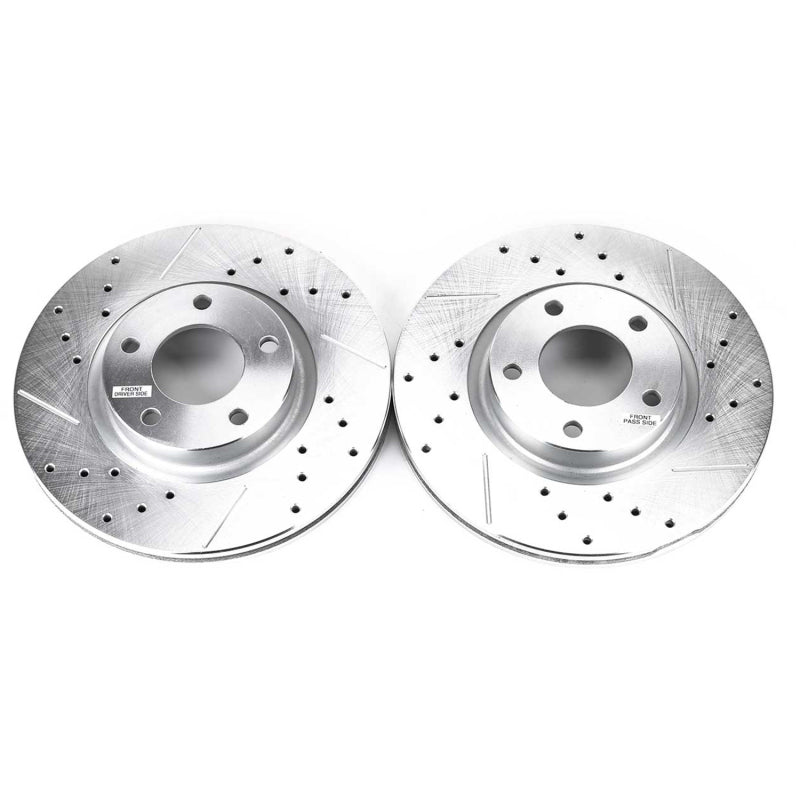 PowerStop fits Mazda 04-13 3 Front Evolution Drilled & Slotted Rotors - Pair