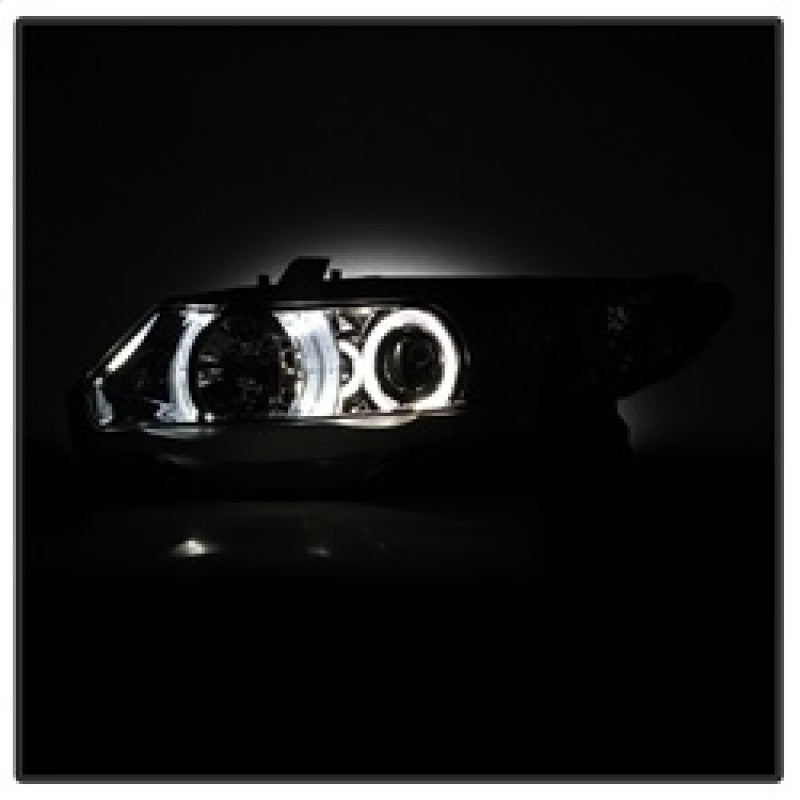 Spyder 5010797 fits Honda 06-08 Civic 2Dr Projector Headlights LED Halo Chrome