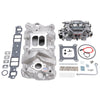 Edelbrock 2023 Manifold And Carb Kit Performer RPM Small Block fits Chevrolet 1957-1986 Natural Finish