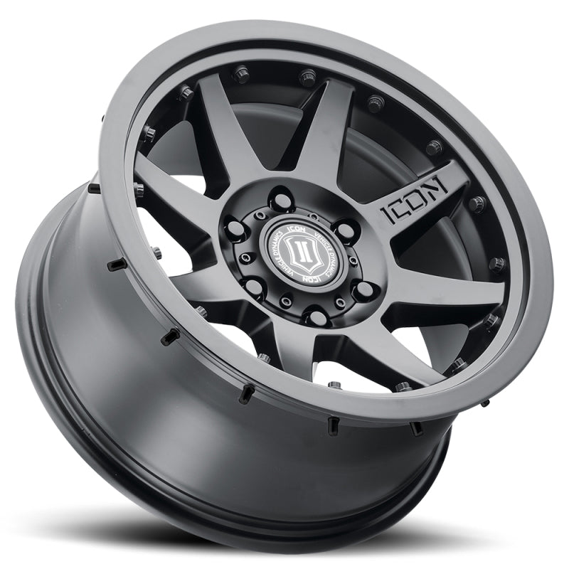 ICON 21817858357SB Rebound Pro 17x8.5 6x5.5 25mm Offset 5.75in BS 93.1mm Bore Satin Black Wheel