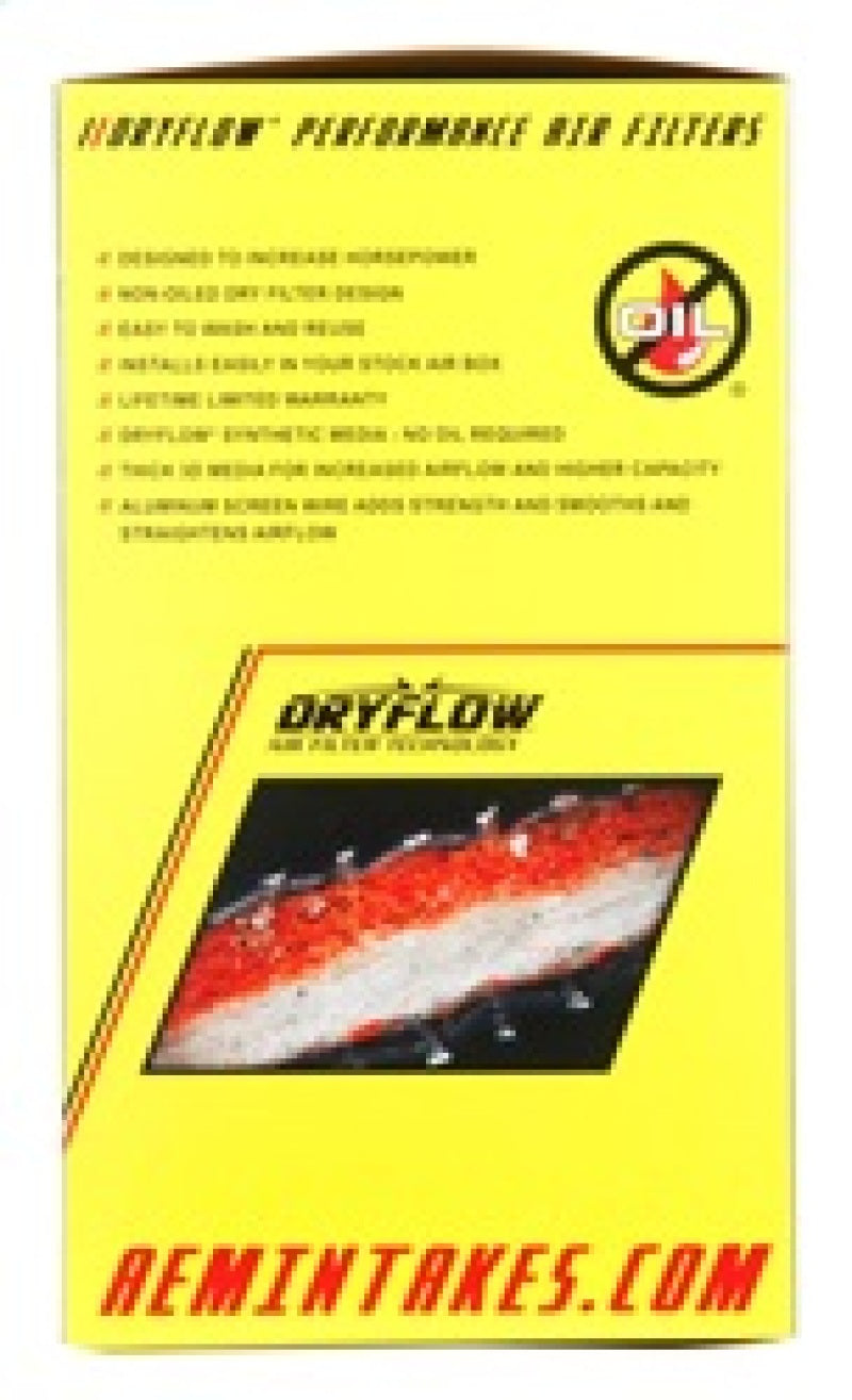 AEM 21-2157DK Dryflow Air Filter - Round Tapered - 2.75in Flange ID x 5.5in Bas