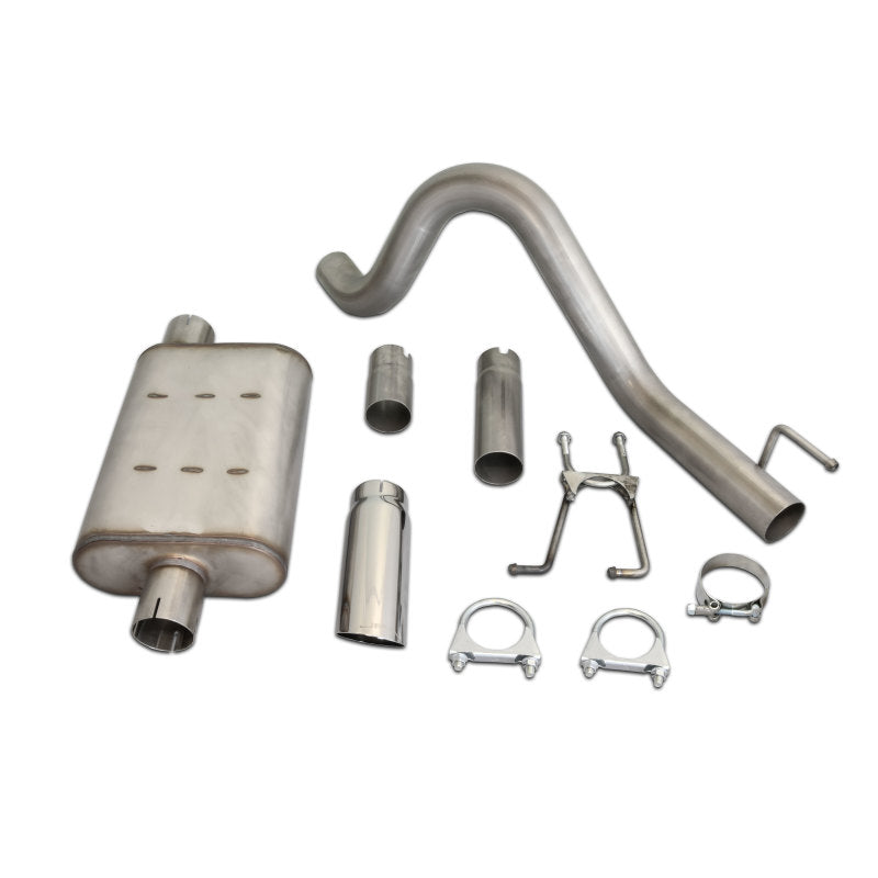 JBA 30-1502 87-96 fits Jeep Wrangler YJ 2.5L/4.0L/4.2L 304SS Single Rear Exit Cat-Back Exhaust