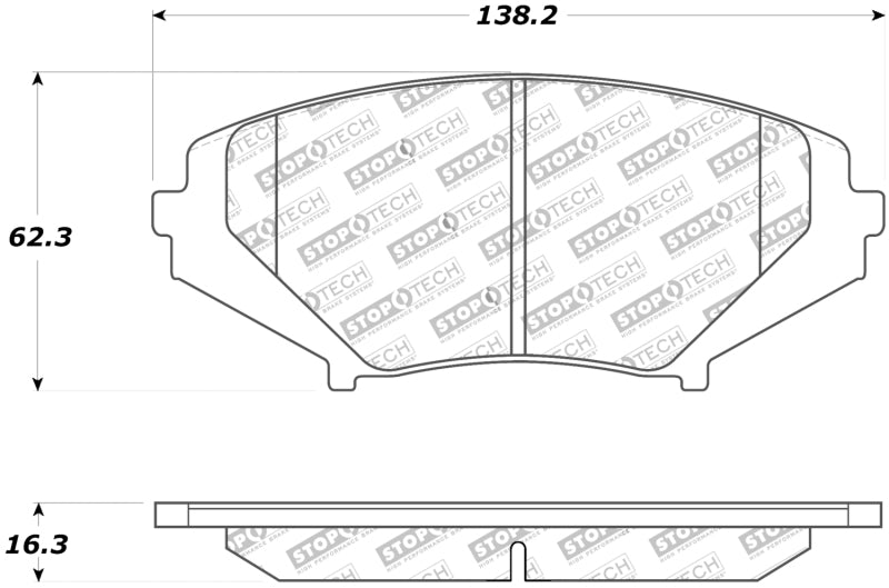 Stoptech 308.1009 Street Touring 04-07 RX-8 Front Pads