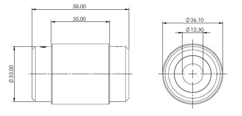 Superpro SPF4596K 09-20 fits Nissan 370Z Rear Lower Control Arm Inner Bushing