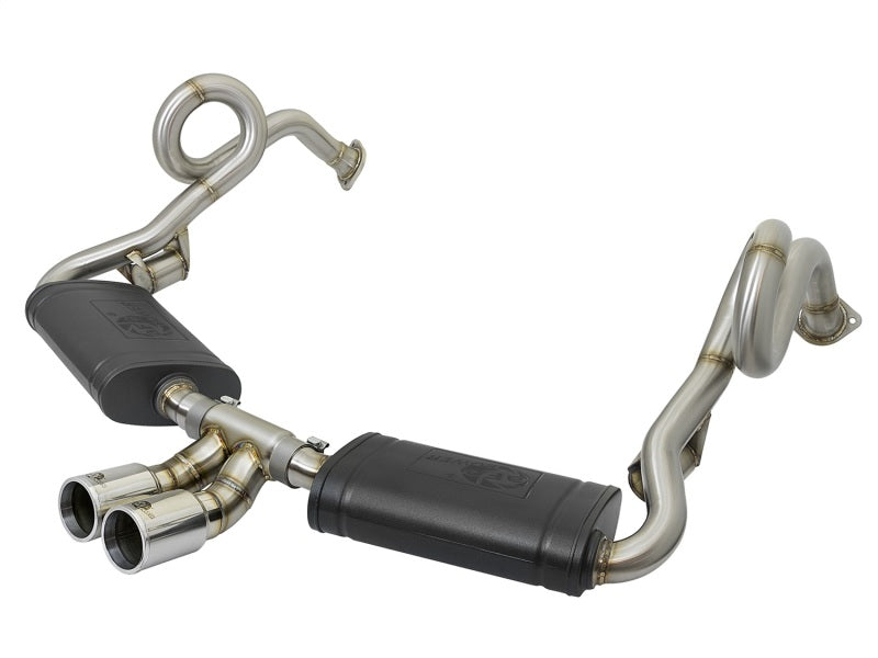 AFE 49-36415-P rce-Xp 2in 304 SS Cat-Back Exhaust w/Polished Tips 13-16 fits Po